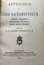 Appendice liber sacramentorum usato  Italia