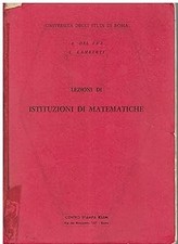 Lezioni istituzioni matematica usato  Vejano