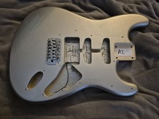 Corpo de guitarra Stratocaster Strat prata metálica + ponte compatível com Fender / Squier comprar usado  Enviando para Brazil