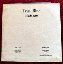 MADONNA TRUE BLUE PROMO SOUTH AFRICA RECORD EDGARS SLEEVE TEAL VINYL WB LOGO WEA comprar usado  Enviando para Brazil