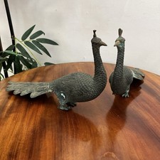 Bronze brass peacocks for sale  OXFORD