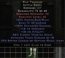 Usado, Botas D2R LADDER S10 Softcore 💥 War Traveler WT 💥 Diablo 2 Resurrected PC comprar usado  Enviando para Brazil