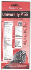 Metra electric timetable for sale  Chicago