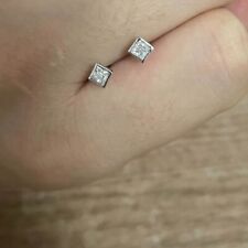 Brincos de platina pesada sólida com diamante PT950 comprar usado  Enviando para Brazil