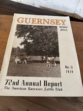 Guernsey Breeders Journal May 15, 1949 Cow Calf Bull Farms Cattle Dairy Ads comprar usado  Enviando para Brazil