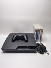 Sony Playstation 3 Slim Black Console (CECH-3004A) with Games, używany na sprzedaż  Wysyłka do Poland