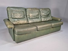 Vintage green leather for sale  STOWMARKET