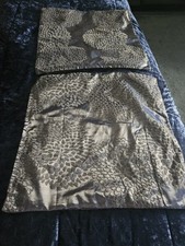 Brown print cushion for sale  OLDHAM