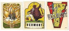Vintage vermont decals for sale  Milton