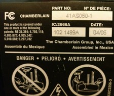 41as050 chamberlain liftmaster for sale  Austin