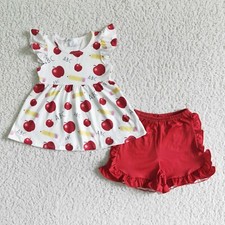 Girls apple print for sale  Allen