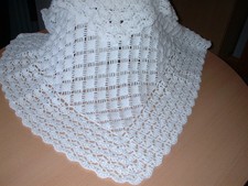 Crochet baby shawl for sale  NEWPORT
