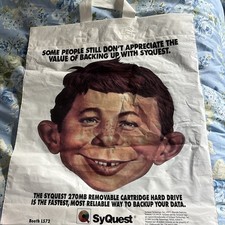 Alfred Newman of Mad Magazine large 16 x 18 bag with handle By Skyquest comprar usado  Enviando para Brazil