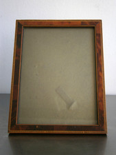 Moldura retangular 1930 decoração marchetaria olmo burl vista 19x14 antiga comprar usado  Enviando para Brazil