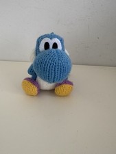 Boneco Blue Yarn Yoshi Amiibo Woolly World Collection Nintendo 3”, usado comprar usado  Enviando para Brazil