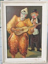 Ancien tableau clowns d'occasion  France