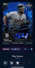 CARTÃO DIGITAL TOP 100 SR ASSINATURA DE JOGO ALL-STAR RILEY GREENE #54 TOPPS COLORIDO comprar usado  Enviando para Brazil