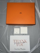 Autêntica caixa de presente Hermes com embalagem original, livreto e envelope , usado comprar usado  Enviando para Brazil