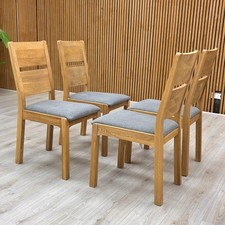 set wooden dining chairs 4 for sale  UK