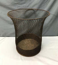 Antiga lata de lixo de arame de metal expandido 15" NEMCO padrão diamante exclusivo antigo 852-25B comprar usado  Enviando para Brazil