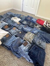 LOTE 34 JEANS/CALÇAS/PACOTE ATACADO PARA REVENDEDORES VÁRIOS TAMANHOS, usado comprar usado  Enviando para Brazil