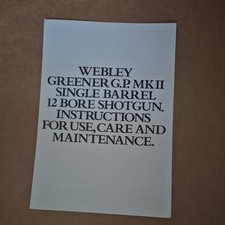 Vintage webley greener for sale  WEST BROMWICH