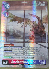 Ancientgreymon bt17 digimon for sale  SHEFFIELD