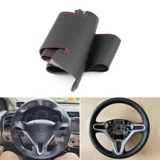 Capa de couro para costura de volante de carro Honda Fit Jazz City Insight 10-14 comprar usado  Enviando para Brazil