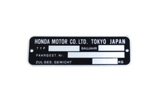 Nameplate for honda d'occasion  Expédié en Belgium