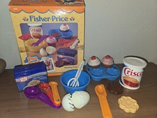 1987 Fisher Price Fun With Food Cupcake Assar Conjunto c/ Caixa ~Mistura de Bolo~ Ovo ~Crisco comprar usado  Enviando para Brazil