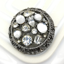 Vintage domed diamante for sale  GLASGOW