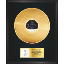 Pink Floyd – The Wall / LP Gold 12" / Lembrança em moldura preta / Rock Memorabilia comprar usado  Enviando para Brazil