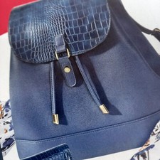 Rucksack blau druckknopf gebraucht kaufen  Hamburg