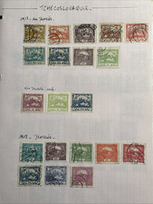 Timbres tchécoslovaquie colle d'occasion  La Clayette