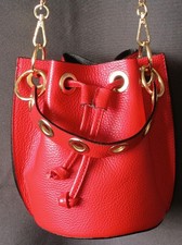 Rote tasche beutelform gebraucht kaufen  Recklinghausen