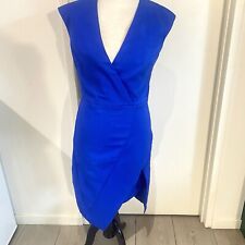 Usado, Vestido Sheike 12 lápis azul royal evento corporativo sem mangas brilhante  comprar usado  Enviando para Brazil