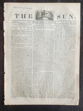 1834 - FIRST AMERICAN PENNY NEWSPAPER Ballooning in Battery Park, Manhattan comprar usado 1834 - FIRST AMERICAN PENNY NEWSPAPER Ballooning in Battery Park, Manhattan comprar usado  Enviando para Brazil