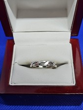 Usado, Anel de prata esterlina James Avery aposentado fio torcido plano tamanho 7 comprar usado Usado, Anel de prata esterlina James Avery aposentado fio torcido plano tamanho 7 comprar usado  Enviando para Brazil