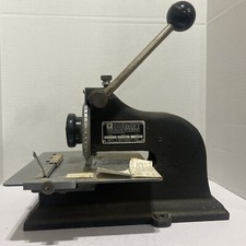 Usado, Placa de identificação Schmidt modelo 4 prensa carta número carimbo EUA antigo vintage comprar usado  Enviando para Brazil