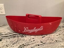 Usado, Leinenkugel's barco canoa plástico vermelho cerveja caddy sacola balde de gelo festa bar 20x5,5 comprar usado  Enviando para Brazil