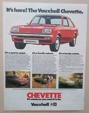 Publicidade de imprensa Vauxhall Chevette original do Reino Unido 1975, usado comprar usado  Enviando para Brazil