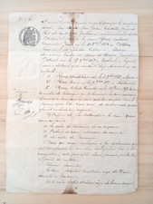 Ancien document manuscrit d'occasion  Valras-Plage