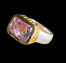Kunzit design ring gebraucht kaufen  Zeuthen