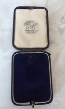 Antigo relógio medalha pingente de papel de couro azul medalha caixa de joias comprar usado  Enviando para Brazil