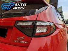 Lanternas traseiras de LED pretas (barra vermelha) sinal dinâmico para 08-13 Subaru Impreza WRX RS G3, usado comprar usado  Enviando para Brazil