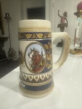 Caneca vintage Budweiser Anheuser Busch cerveja Stein esquadrão grés Alemanha Ocidental comprar usado  Enviando para Brazil