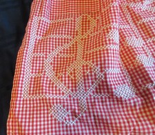 Vtg red apron for sale  Council Bluffs