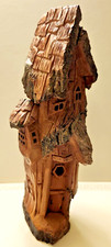 Casa alta de madeira esculpida à mão com detalhes finos - caprichoso KENT 8" X 4", usado comprar usado  Enviando para Brazil