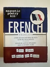 Kit de poesía magnética francesa imanes de refrigerador de palabras de idioma segunda mano  Embacar hacia Mexico