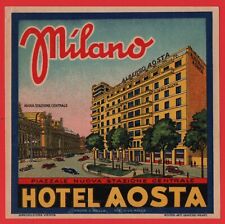 Etichetta hotel aosta usato  Bologna